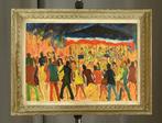 Jean Hazè (XIX-XX) - Le bal du 14 Juillet, Antiek en Kunst, Kunst | Schilderijen | Klassiek