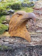 Beeld, metal wall sign of hawk - 25 cm - Gietijzer, Antiek en Kunst