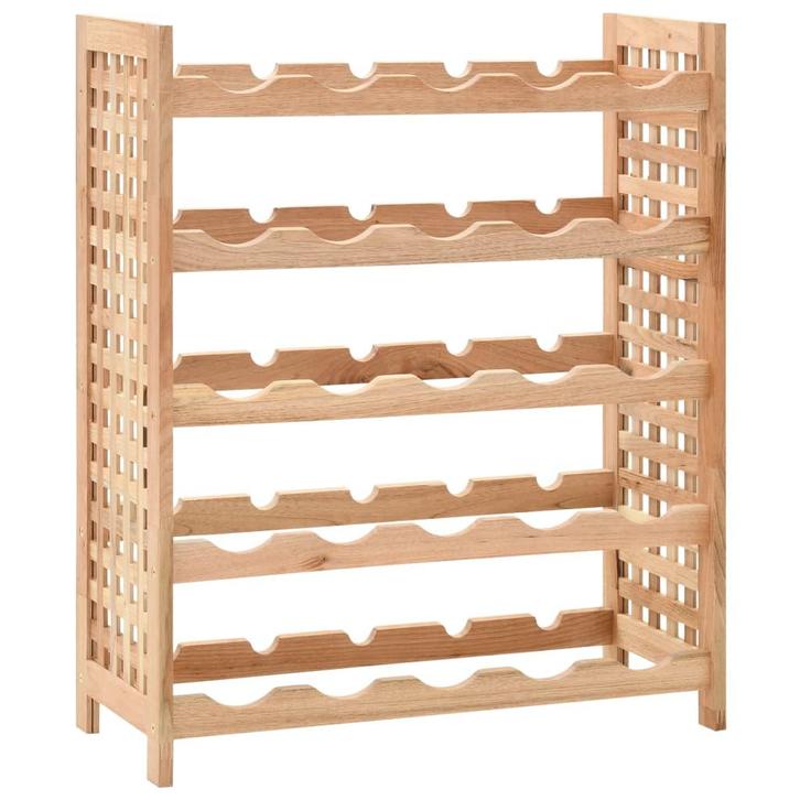 vidaXL Wijnrek voor 25 flessen 63x25x73 cm massief, Huis en Inrichting, Woonaccessoires | Wijnrekken, Nieuw, Verzenden