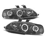 Phares Pour Honda Civic 91-95 4D Angel Eyes Fond Noir, Auto-onderdelen, Verlichting, Verzenden, Nieuw