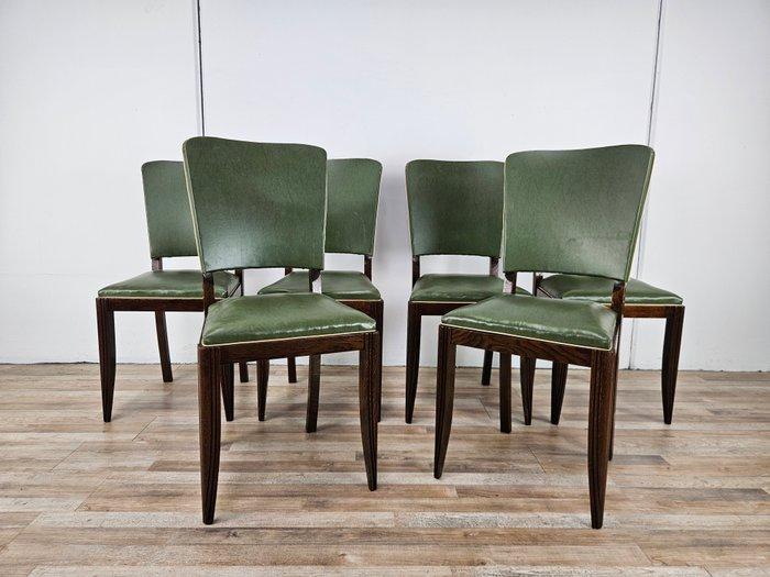 Eetkamerstoel (8) - Set van acht Art Decò stoelen voor de, Antiek en Kunst, Kunst | Designobjecten