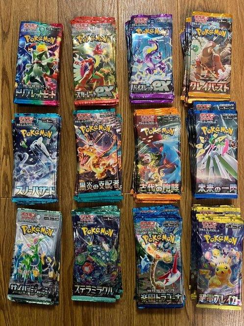 Pokémon - 108 Booster pack - 12 different packs Scarlet &, Hobby en Vrije tijd, Verzamelkaartspellen | Pokémon