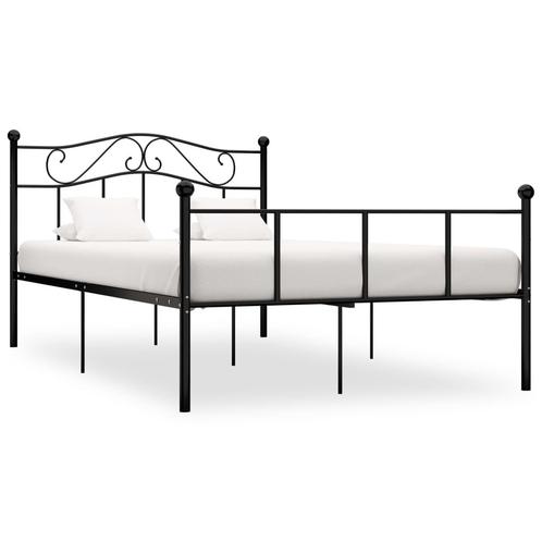 vidaXL Bedframe metaal zwart 140x200 cm, Huis en Inrichting, Slaapkamer | Bedden, Nieuw, Verzenden