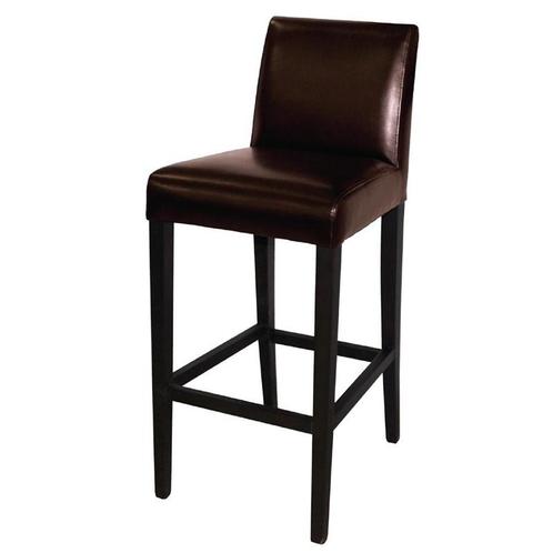 Barkruk | Kunstleer/Hout | Dark Brown | Houtlook Poten |, Zakelijke goederen, Horeca | Keukenapparatuur, Nieuw in verpakking, Verzenden