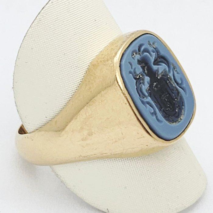 Ring - 18 karaat Geel goud, Handtassen en Accessoires, Ringen