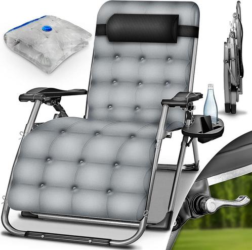 Tillvex® Tuinstoel - Ligstoel - Opvouwbaar - Verstelbaar - G, Tuin en Terras, Overige Tuin en Terras, Verzenden