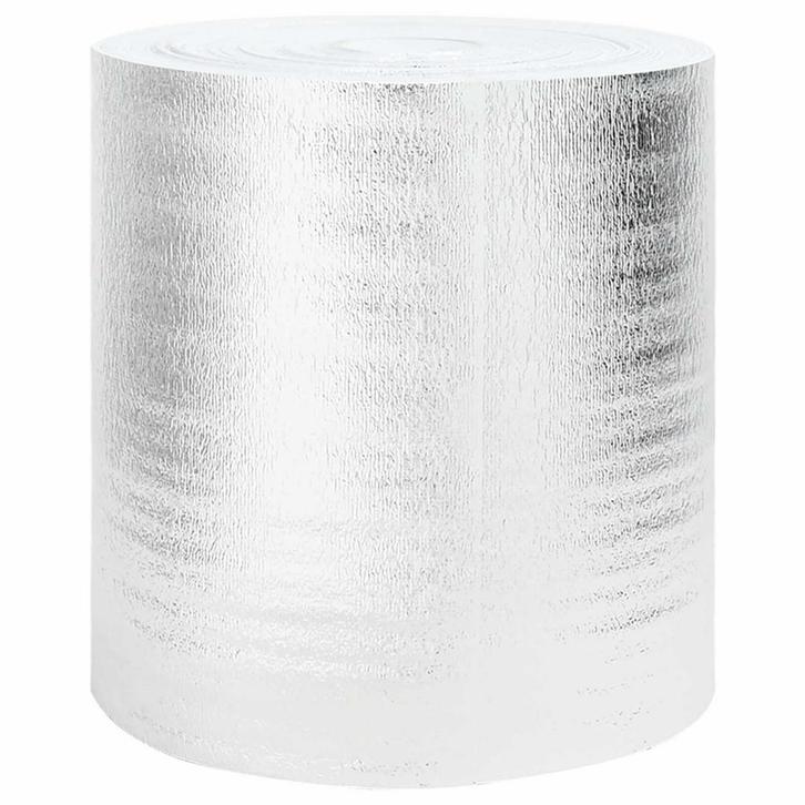vidaXL Radiatorfolie Zilver 5 x 0,5 m Polyetheen, Doe-het-zelf en Bouw, Verwarming en Radiatoren, Nieuw, Verzenden