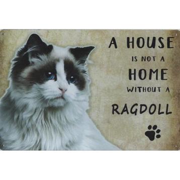 Wandbord Katten - A House Is Not A Home Without A Ragdoll disponible aux enchères