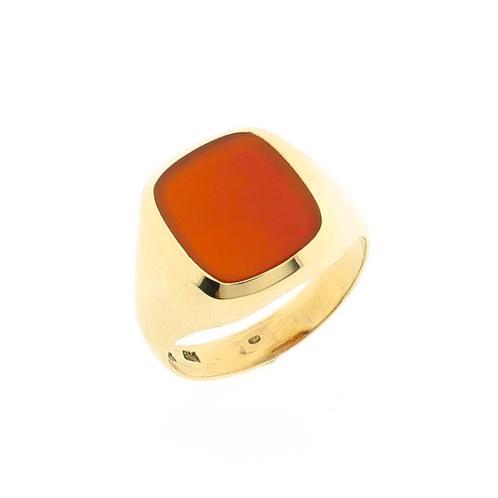 Gouden zegelring met carneool | Heren (vintage, heren ring), Handtassen en Accessoires, Ringen, Heer, Met edelsteen, Overige kleuren