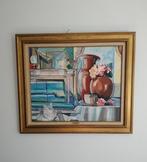 Stéphane Sciortino (1925-2009) - Nature morte au chat, Antiek en Kunst