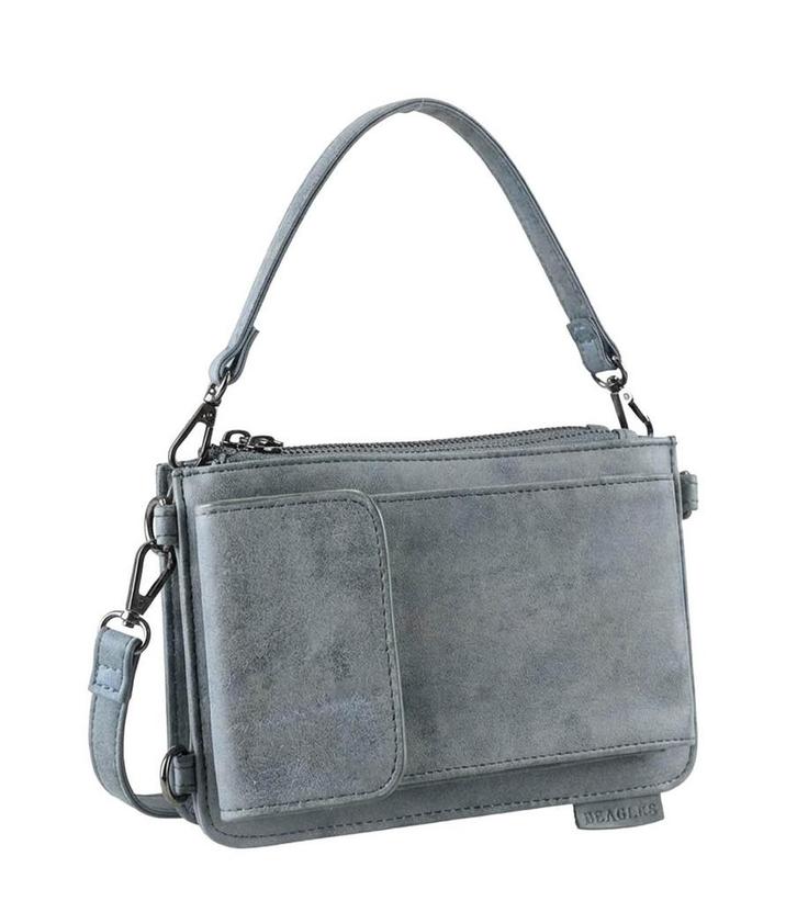 Beagles Schoudertassen in maat standaard Grijs, Handtassen en Accessoires, Tassen | Damestassen, Grijs, Zo goed als nieuw, Verzenden