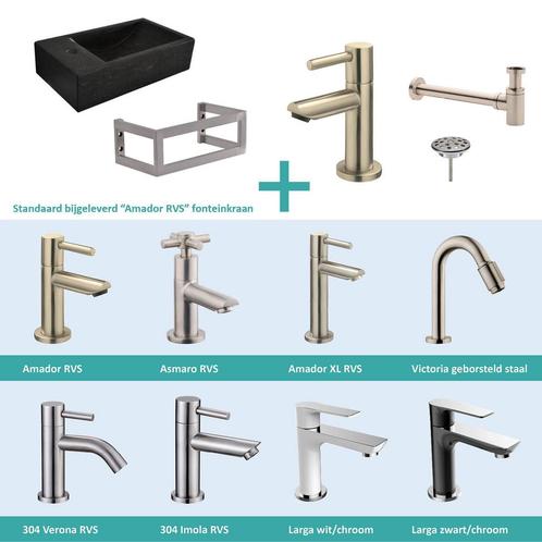 FonteinPack Recto Natuursteen Links Met Montageframe, Doe-het-zelf en Bouw, Sanitair, Overige typen, Nieuw, Ophalen of Verzenden