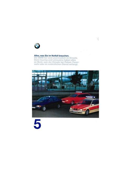 1997 BMW 5 SERIE HULPVOERTUIGEN BROCHURE DUITS, Boeken, Auto's | Folders en Tijdschriften