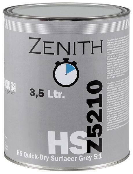 ZENITH HS Quick-Dry Surfacer Grey per 3,5 liter Z5210, Bricolage & Construction, Peinture, Vernis & Laque, Envoi