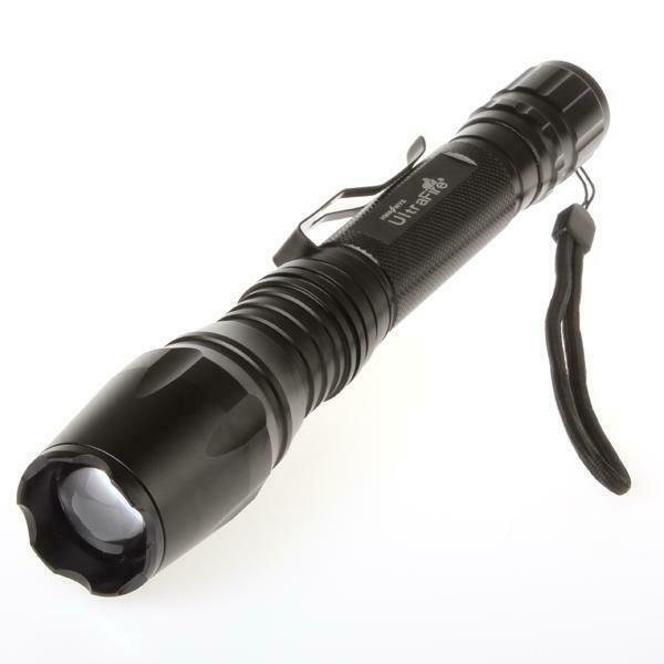 CREE XML-T6 1800 Lumens Zaklamp 21 CM, Caravans en Kamperen, Kampeeraccessoires, Verzenden