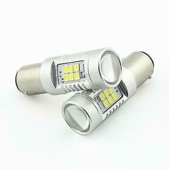 BA15S LED 21-SMD 3535 - 12V LED lamp WIT design, Auto-onderdelen, Verlichting, Verzenden