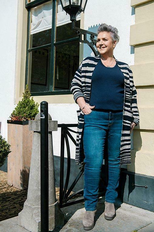 Vest Exxcellent golf streep maat 44, Kleding | Dames, Truien en Vesten, Verzenden