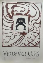Pierre Alechinsky (1927) - Des Violoncelles, Antiek en Kunst