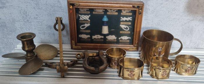Maritieme objecten (9) - Koper, Messing- anker schroef, Antiek en Kunst, Curiosa en Brocante