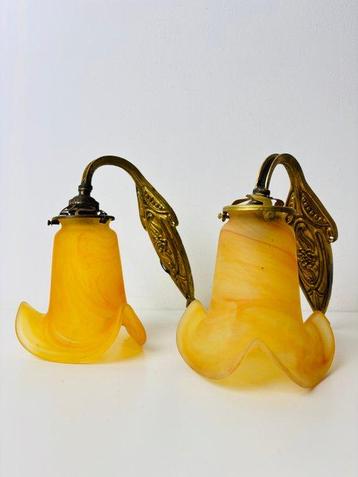 Wandlamp (2) - Franse Vianne muurlampen - Muranoglas