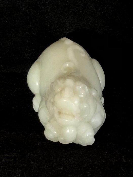 Grote jade beeldhouwwerk - Nefriet Jade - China - 20e eeuw, Antiek en Kunst, Antiek | Overige Antiek
