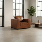 Leren fauteuil Fine, Huis en Inrichting, Fauteuils, Nieuw, Ophalen of Verzenden, 100 tot 125 cm, Eigentijds, Klassiek, Modern