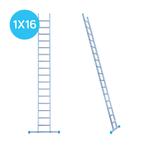 Eurostairs Ladder enkel recht 1x16 sporten, Verzenden, Nieuw