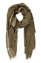 Expresso sjaal met lurex olijfgroen (Sjaals, Mooi & Gezond), Verzenden