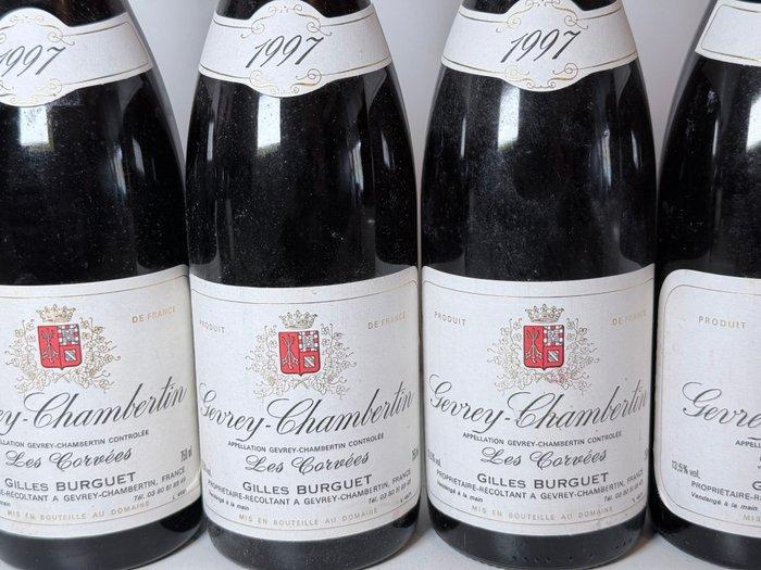 1997 Gevrey-Chambertin Les Corvées Gilles Burguet - Gevrey, Verzamelen, Wijnen
