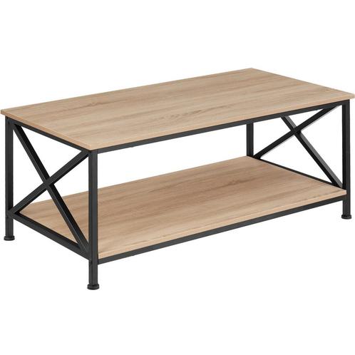 Salontafel Pittsburgh 100x55x45,5cm - Industrieel licht hout, Maison & Meubles, Tables | Tables de salon, Envoi