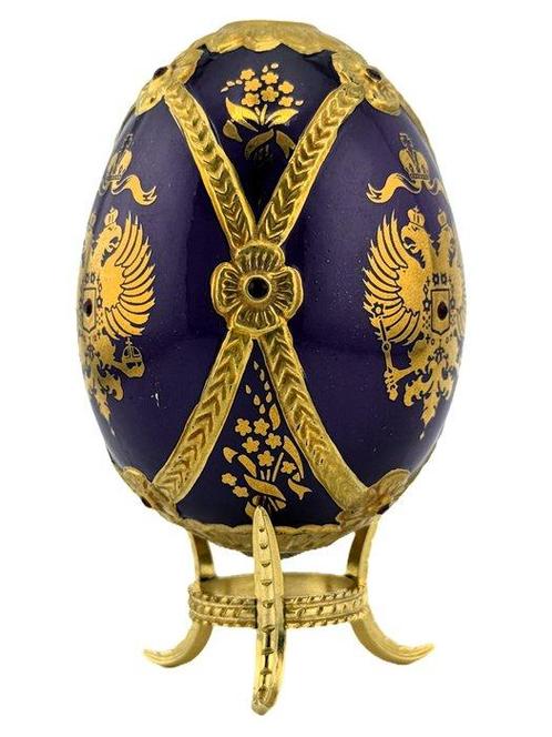 Œuf Fabergé - Oeuf impérial orné de pierres précieuses, Antiek en Kunst, Curiosa en Brocante