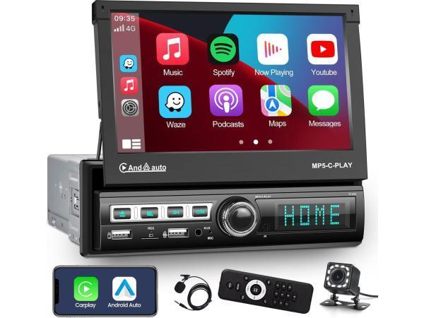Veiling - Apple Carplay Autoradio 1 Din met Android Auto Blu, Auto diversen, Autoradio's