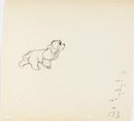 Walt Disney - Vrouwelijke animatie tekening - Lady and the, Collections