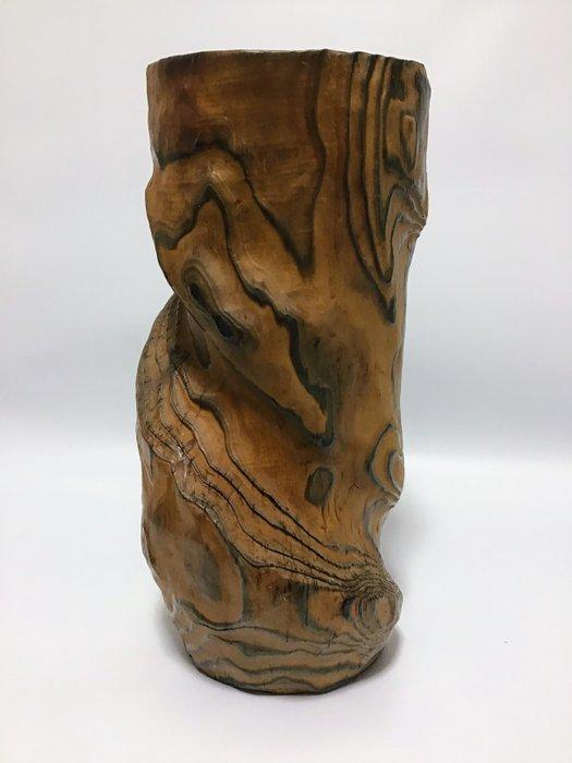 Rustique Récipient - Cèdre, Akita Sugi - 2010-2020 - Vase à, Antiquités & Art, Antiquités | Autres Antiquités