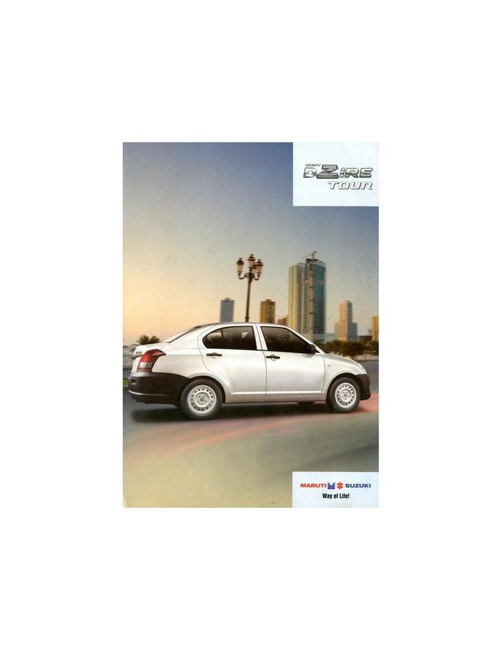 2013 MARUTI SUZUKI DZIRE TOUR BROCHURE ENGELS, Boeken, Auto's | Folders en Tijdschriften, Ophalen of Verzenden