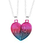 Fako Bijoux® - Vriendschapsketting - BFF Ketting - Hart, Handtassen en Accessoires, Kettingen, Verzenden, Nieuw