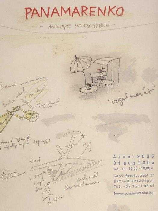 Panamarenko - Vogelmarkt - Jaren 2000, Antiek en Kunst, Kunst | Tekeningen en Fotografie