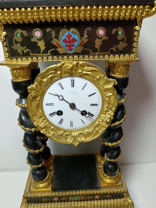 Pendule portique - Bois, Laiton, Métal - 1850-1900, Antiek en Kunst, Antiek | Klokken