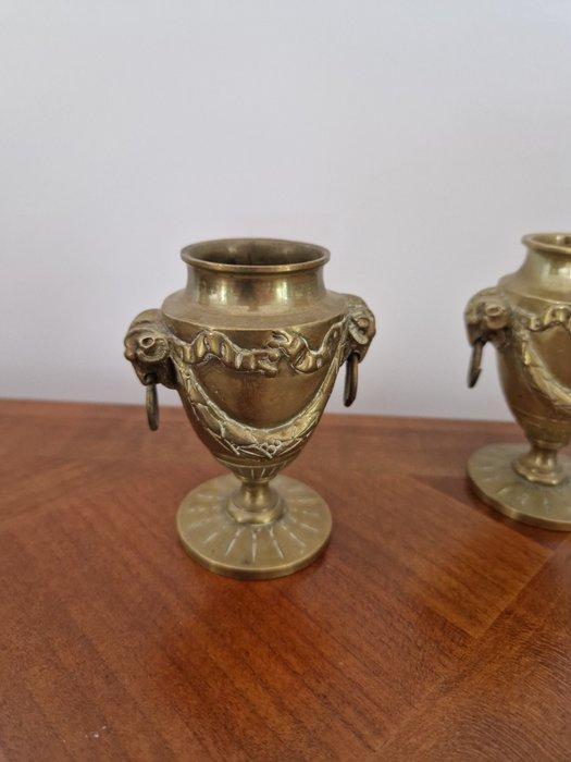 Vaas (2) - Verguld brons, Antiek en Kunst, Curiosa en Brocante