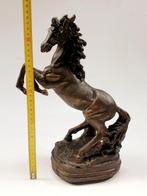 sculptuur, Statue ornementale cheval étalon cabrant - 35.5, Antiek en Kunst