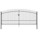 Hekpoort dubbele deur met speren bovenkant 400x225 cm, Tuin en Terras, Verzenden, Nieuw