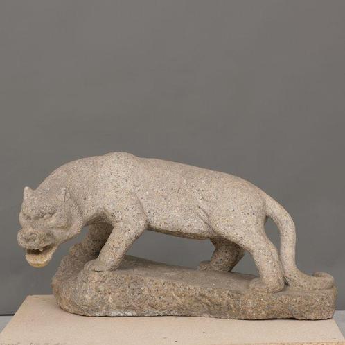 Granieten beeldhouwwerk van een tijger  (tora) - 82,5 kg -, Antiek en Kunst, Antiek | Overige Antiek
