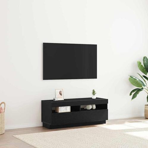 vidaXL TV Kast Zwart 100 x 35 x 40 cm Bewerkt hout, Huis en Inrichting, Kasten |Televisiemeubels, Nieuw, Verzenden