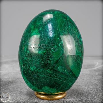 Malachite naturelle et belle Œuf- 434.42 g
