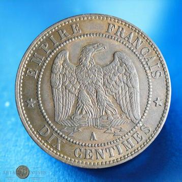 Frankrijk. Napoléon III. 10 Centimes 1853-A, Paris (Zonder