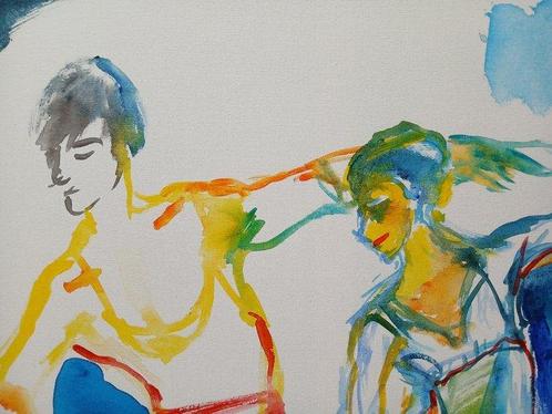 Joanna Glazer (1963) - Nureyev in Scarlet and Margot Fonteyn, Antiek en Kunst, Kunst | Schilderijen | Modern