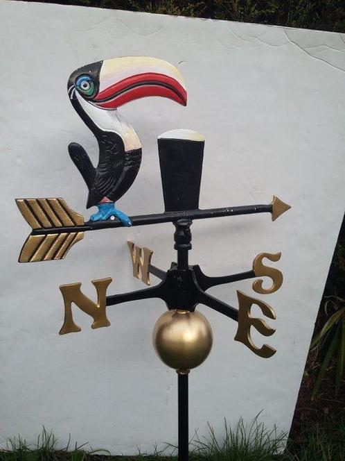 Guinness Toucan Weathervane Advertentiefiguur - gietijzer -, Antiek en Kunst, Kunst | Designobjecten