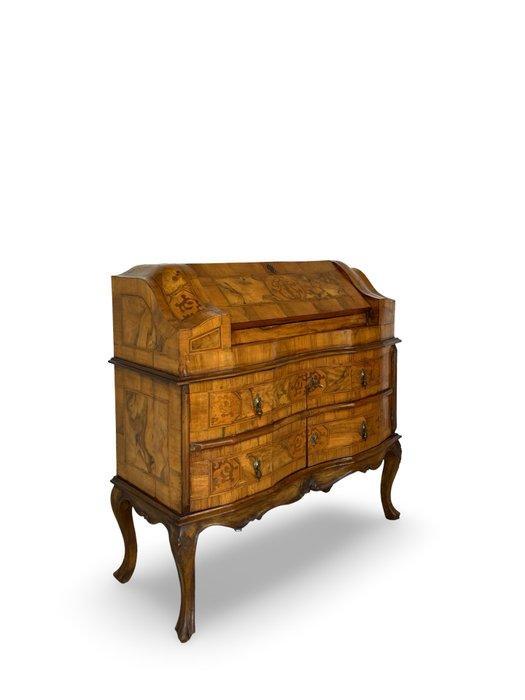 Armoire à liqueurs - Bois, Noyer, Laiton, Verre, Ronce de, Antiek en Kunst, Antiek | Overige Antiek