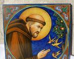 Insigne Placca dipinta a mano - San Francesco - Grazia