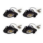 Spots inbouw Liv Inbouwspot Zwart 4 stuks Binnenverlichting, Verzenden